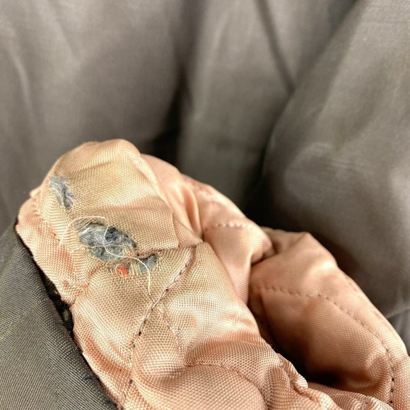 Vintage 70s Deacon Brothers Mens XL Down Lined Brown Jacket Coat Faux Sherpa - Picture 10 of 11